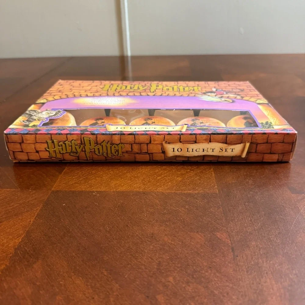 2 Sets Harry Potter 10 Globe String Lights Set‎ Kurt Adler 2000 Vintage w/ Box